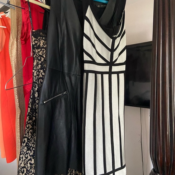 Bandage dress black and grey size M - Picture 2 of 3